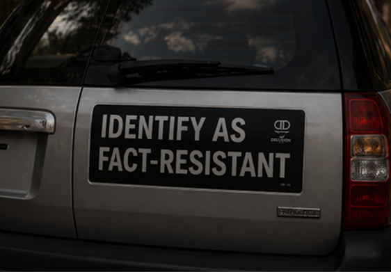 Bumper sticker spotted in parking lot.